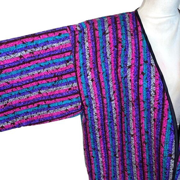 Da Rue Vintage Womens Jacket Size Large Channel Quilted Open For Neils Apparel - Picture 6 of 11